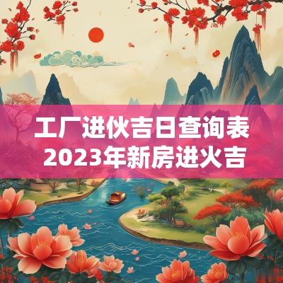 工厂进伙吉日查询表 2025年新房进火吉日查询