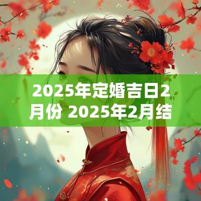 2025年定婚吉日2月份 2025年2月结婚黄道吉日是哪几天