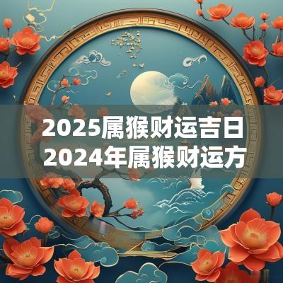 2025属猴财运吉日 2025年属猴财运方向