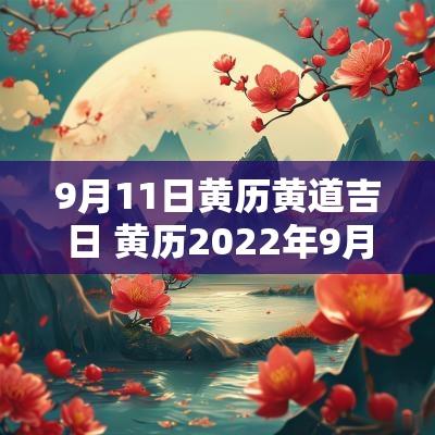 9月11日黄历黄道吉日 黄历2025年9月11日黄道吉日查询