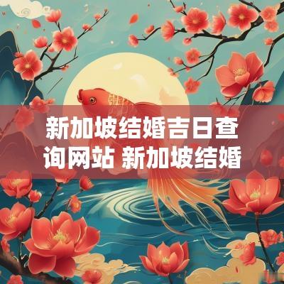 新加坡结婚吉日查询网站 新加坡结婚吉日查询网址