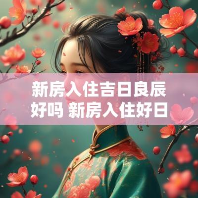 新房入住吉日良辰好吗 新房入住好日子
