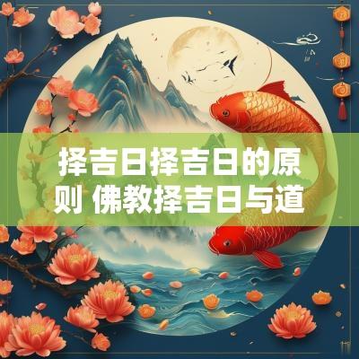 择吉日择吉日的原则 佛教择吉日与道教择吉日