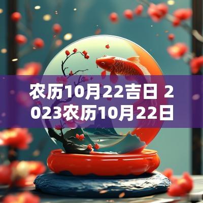 农历10月22吉日 2025农历10月22日是黄道吉日吗