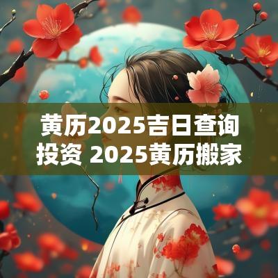黄历2025吉日查询投资 2025黄历搬家吉日查询