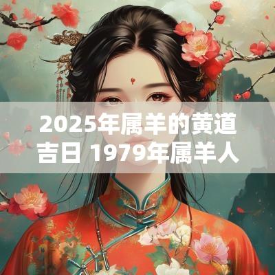 2025年属羊的黄道吉日 1979年属羊人2025年