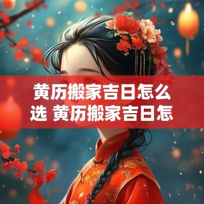 黄历搬家吉日怎么选 黄历搬家吉日怎么选日子