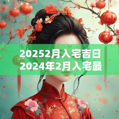 20252月入宅吉日 2025年2月入宅最旺日子时辰