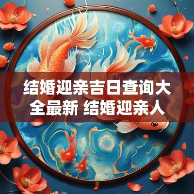 结婚迎亲吉日查询大全最新 结婚迎亲人员