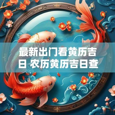 最新出门看黄历吉日 农历黄历吉日查询表