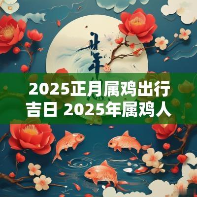 2025正月属鸡出行吉日 2025年属鸡人的全年每月运势