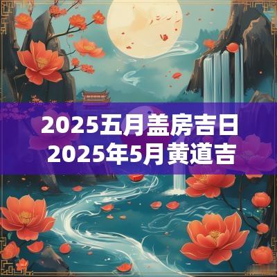 2025五月盖房吉日 2025年5月黄道吉日