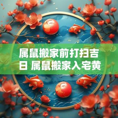 属鼠搬家前打扫吉日 属鼠搬家入宅黄道吉日