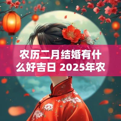 农历二月结婚有什么好吉日 2025年农历二月结婚黄道吉日