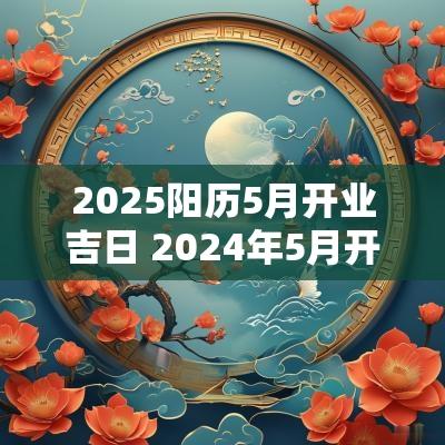 2025阳历5月开业吉日 2025年5月开业吉日一览表