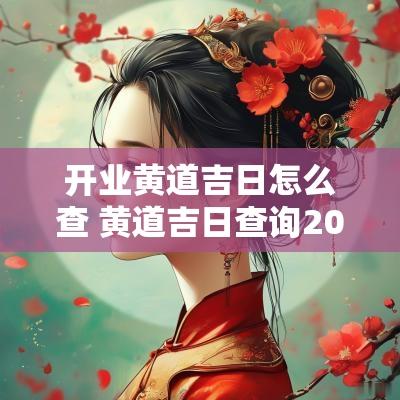 开业黄道吉日怎么查 黄道吉日查询2025开业