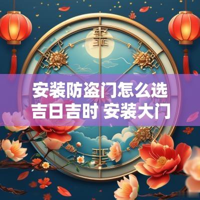 安装防盗门怎么选吉日吉时 安装大门怎么选吉时吉日