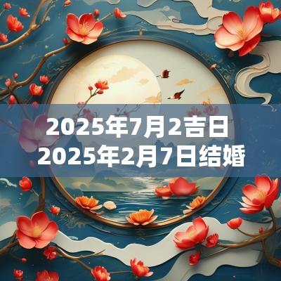 2025年7月2吉日 2025年2月7日结婚