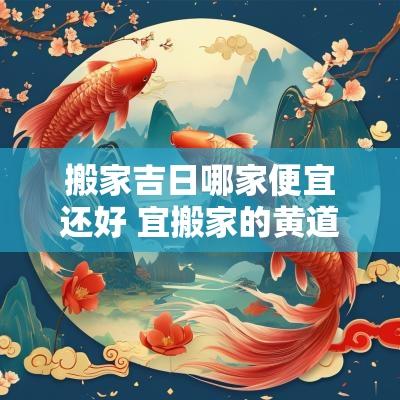 搬家吉日哪家便宜还好 宜搬家的黄道吉日2025年