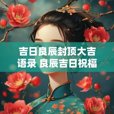 吉日良辰封顶大吉语录 良辰吉日祝福语简短
