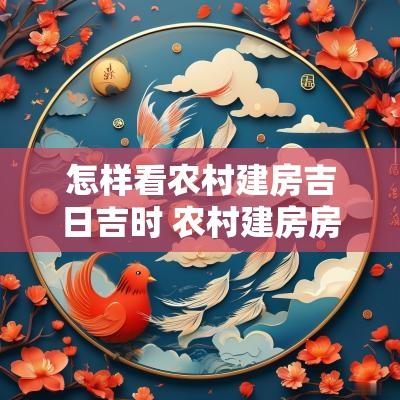 怎样看农村建房吉日吉时 农村建房房间吉祥尺寸