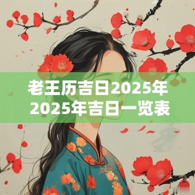 老王历吉日2025年 2025年吉日一览表搬家