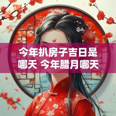 今年扒房子吉日是哪天 今年腊月哪天是扫房子吉日