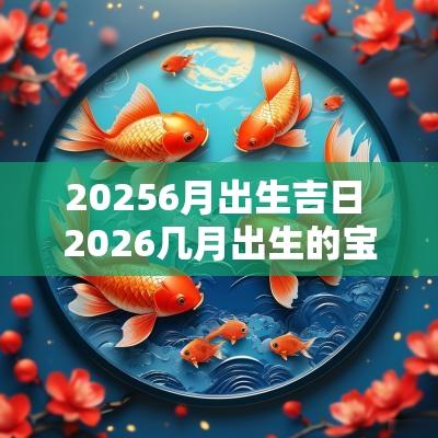 20256月出生吉日 2026几月出生的宝宝好