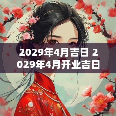2029年4月吉日 2029年4月开业吉日