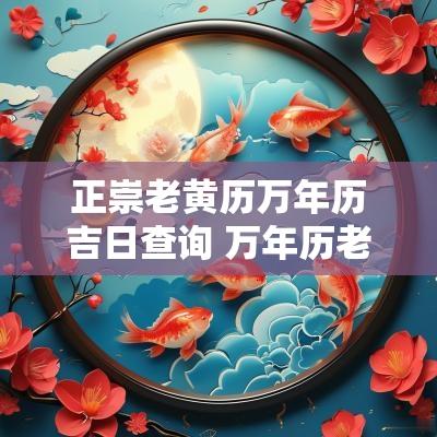 正崇老黄历万年历吉日查询 万年历老黄历看明天吉日