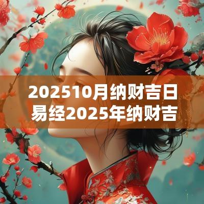 202510月纳财吉日 易经2025年纳财吉日