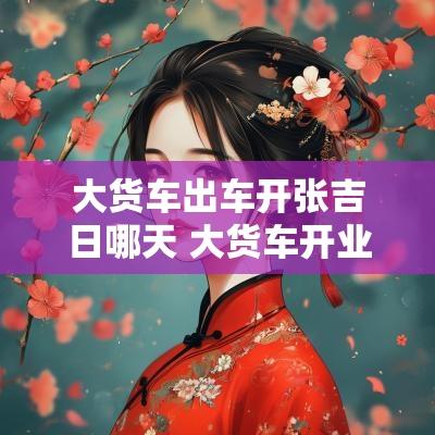 大货车出车开张吉日哪天 大货车开业的祝福语