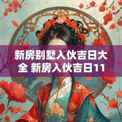 新房别墅入伙吉日大全 新房入伙吉日11月