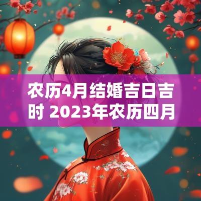 农历4月结婚吉日吉时 2025年农历四月结婚吉日