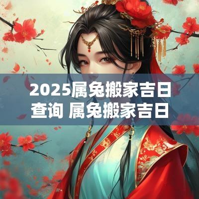 2025属兔搬家吉日查询 属兔搬家吉日查询
