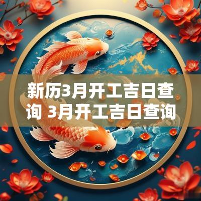新历3月开工吉日查询 3月开工吉日查询2025