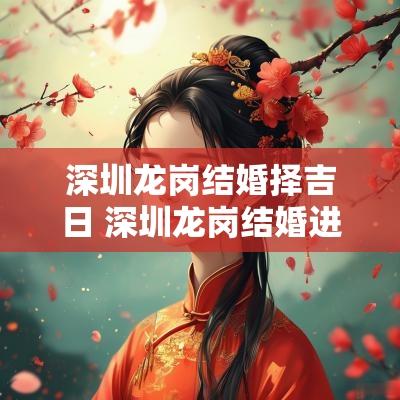 深圳龙岗结婚择吉日 深圳龙岗结婚进门习俗