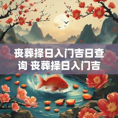 丧葬择日入门吉日查询 丧葬择日入门吉日有哪些