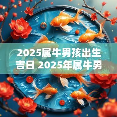 2025属牛男孩出生吉日 2025年属牛男运势大全