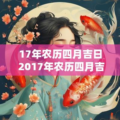 17年农历四月吉日 2017年农历四月吉日