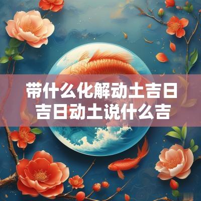 带什么化解动土吉日 吉日动土说什么吉利好
