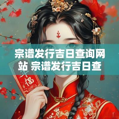 宗谱发行吉日查询网站 宗谱发行吉日查询网站官网