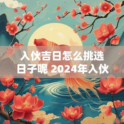 入伙吉日怎么挑选日子呢 2025年入伙吉日一览表