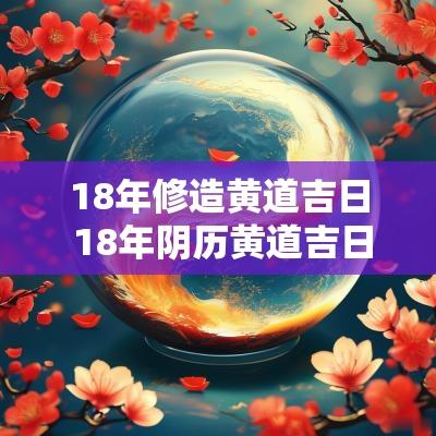 18年修造黄道吉日 18年阴历黄道吉日