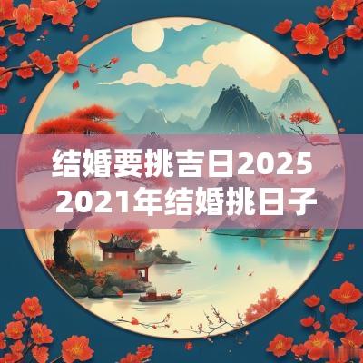 结婚要挑吉日2025 2025年结婚挑日子