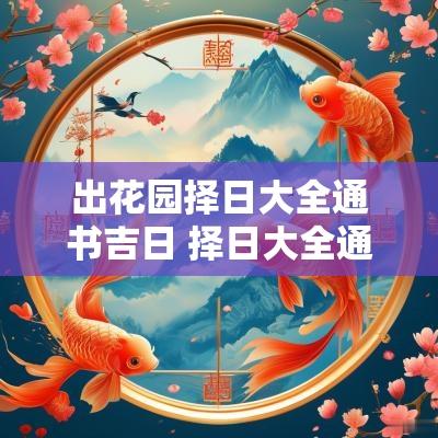 出花园择日大全通书吉日 择日大全通书吉日查询
