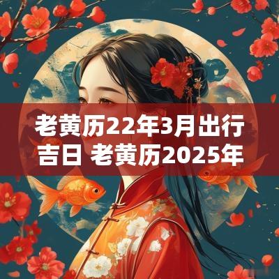老黄历22年3月出行吉日 老黄历2025年出行吉日