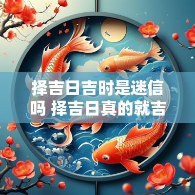 择吉日吉时是迷信吗 择吉日真的就吉利吗