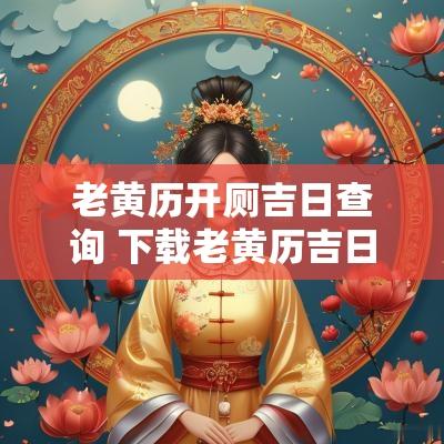 老黄历开厕吉日查询 下载老黄历吉日查询