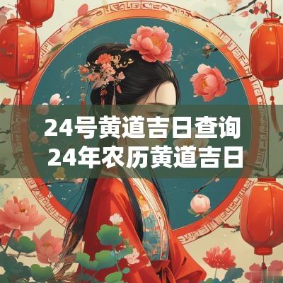 24号黄道吉日查询 24年农历黄道吉日查询